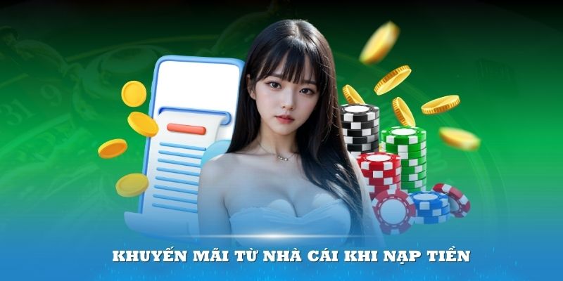 Khi thực hiện giao dịch nạp tiền còn được nhận thêm khuyến mãi từ nhà cái